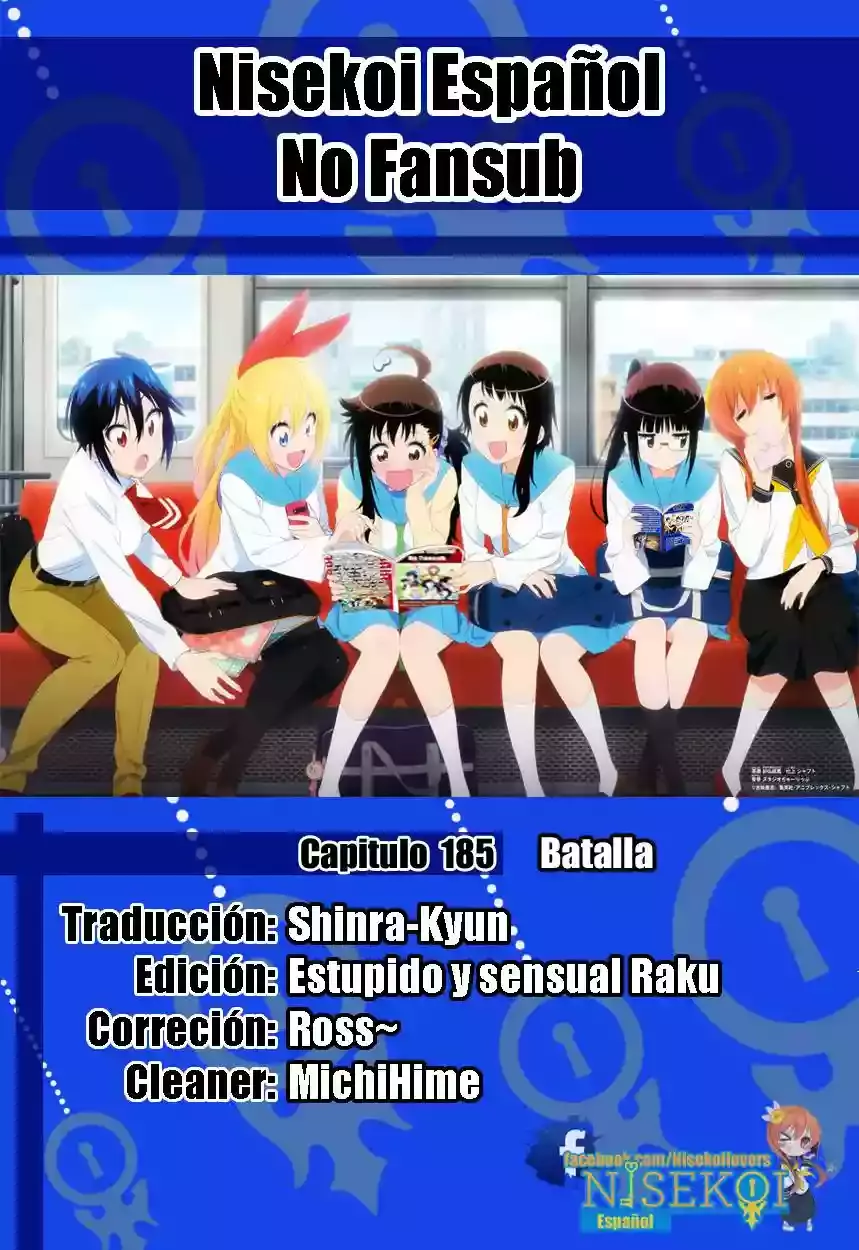 Nisekoi capítulo 185, página 1