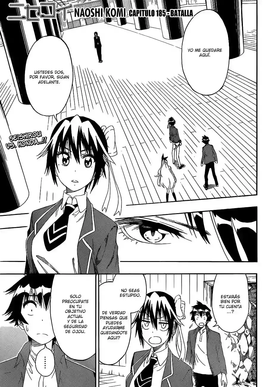 Nisekoi capítulo 185, página 2