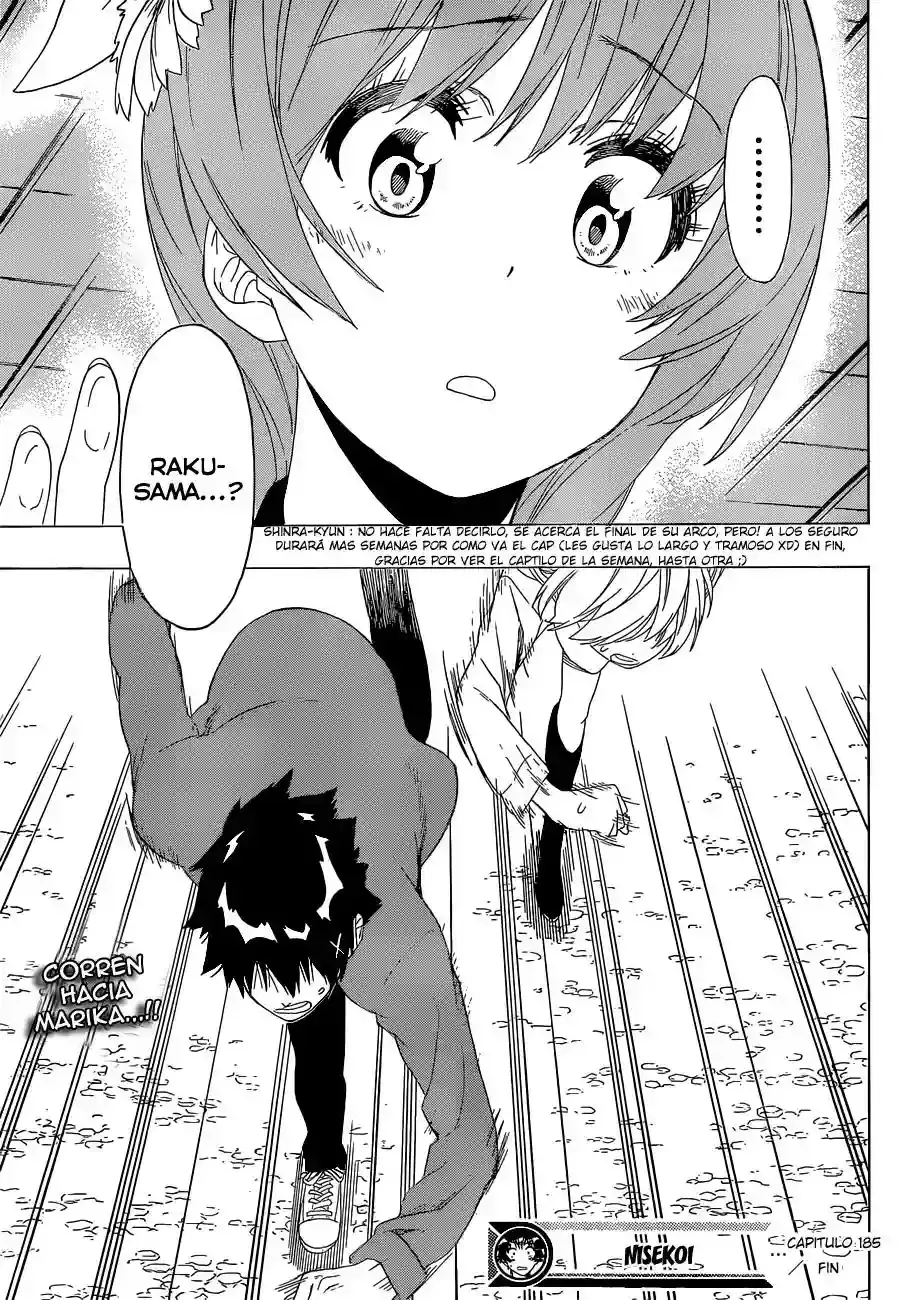 Nisekoi capítulo 185, página 20