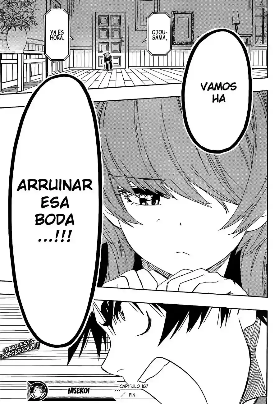 Nisekoi capítulo 187, página 20