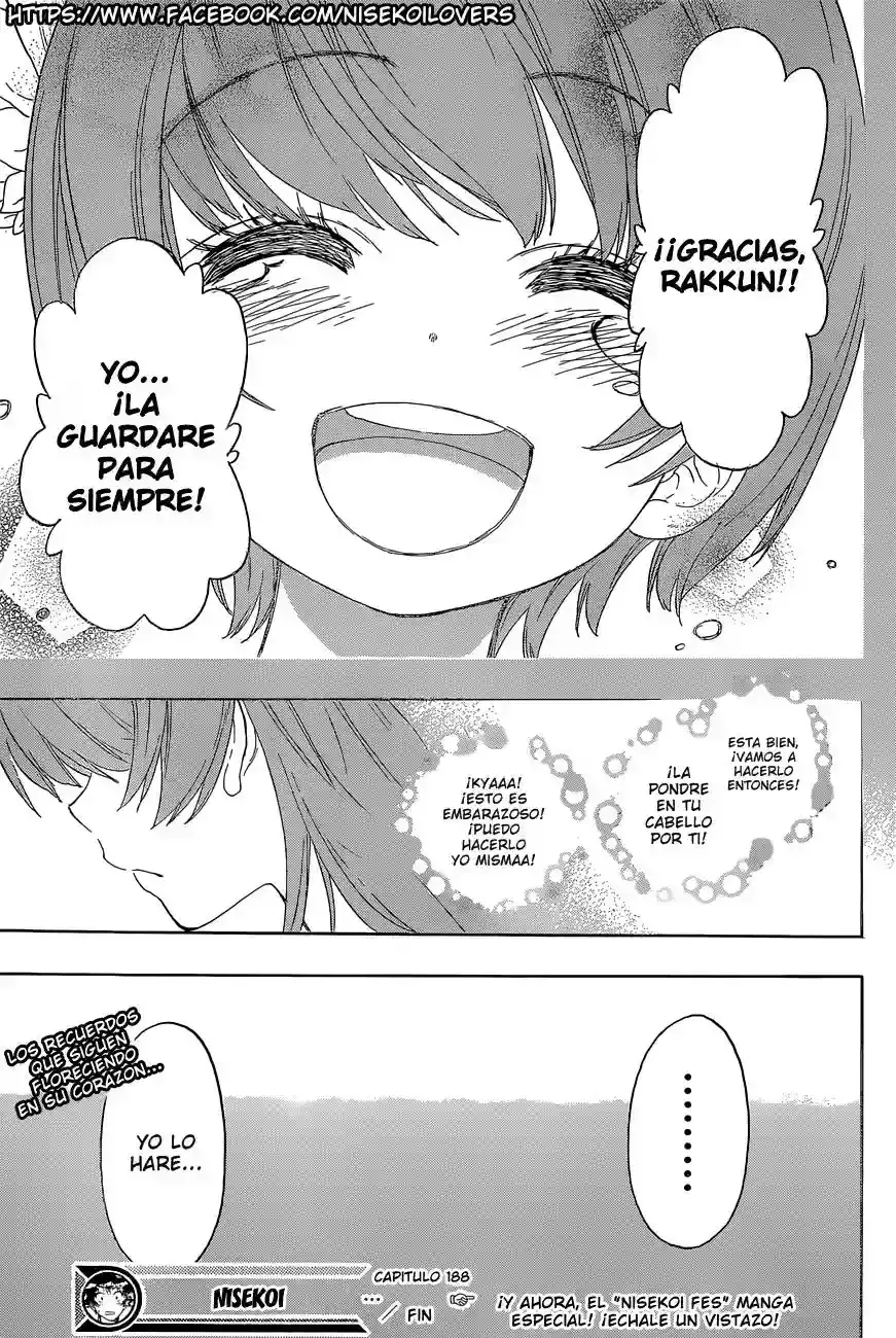 Nisekoi capítulo 188, página 20