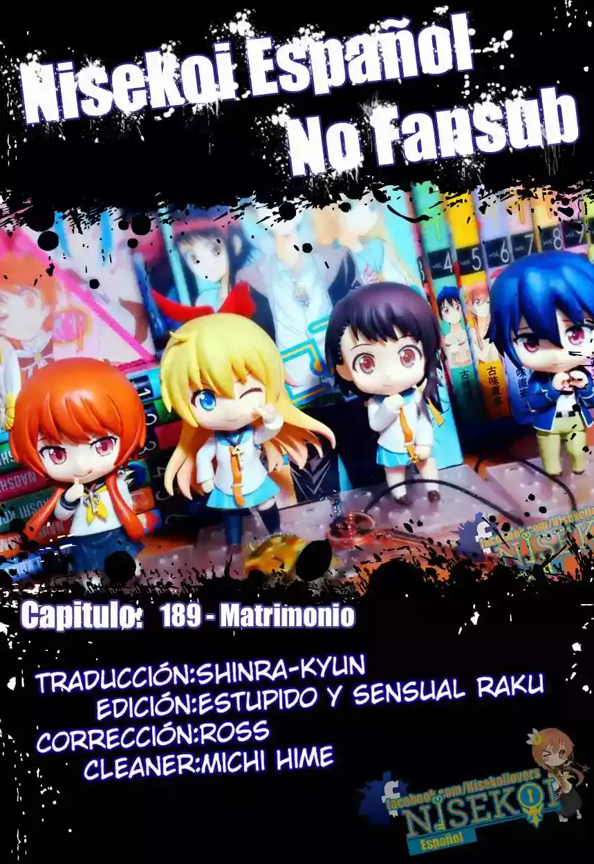 Nisekoi capítulo 189, página 1
