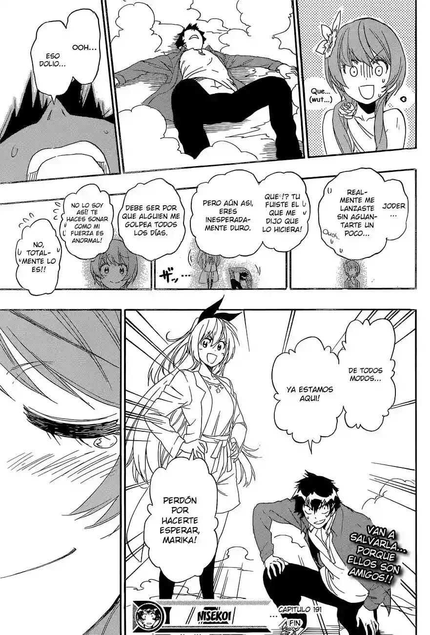 Nisekoi capítulo 191, página 20