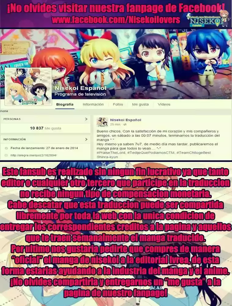 Nisekoi capítulo 200, página 20