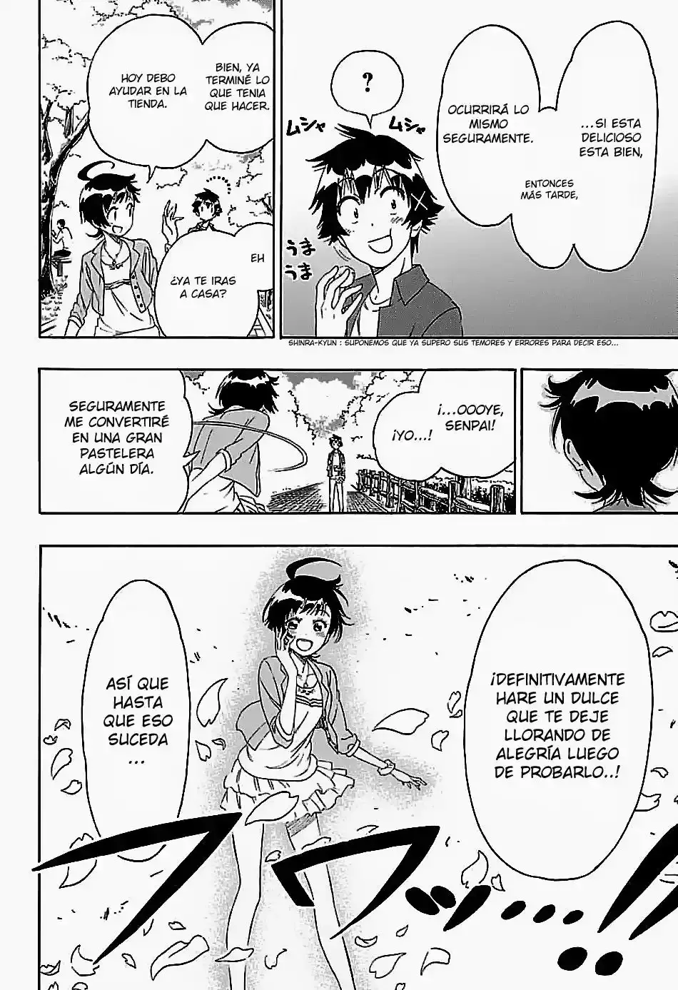 Nisekoi capítulo 203, página 19