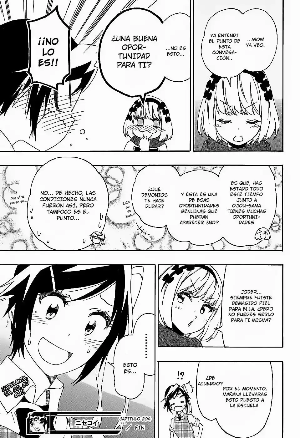 Nisekoi capítulo 204, página 20