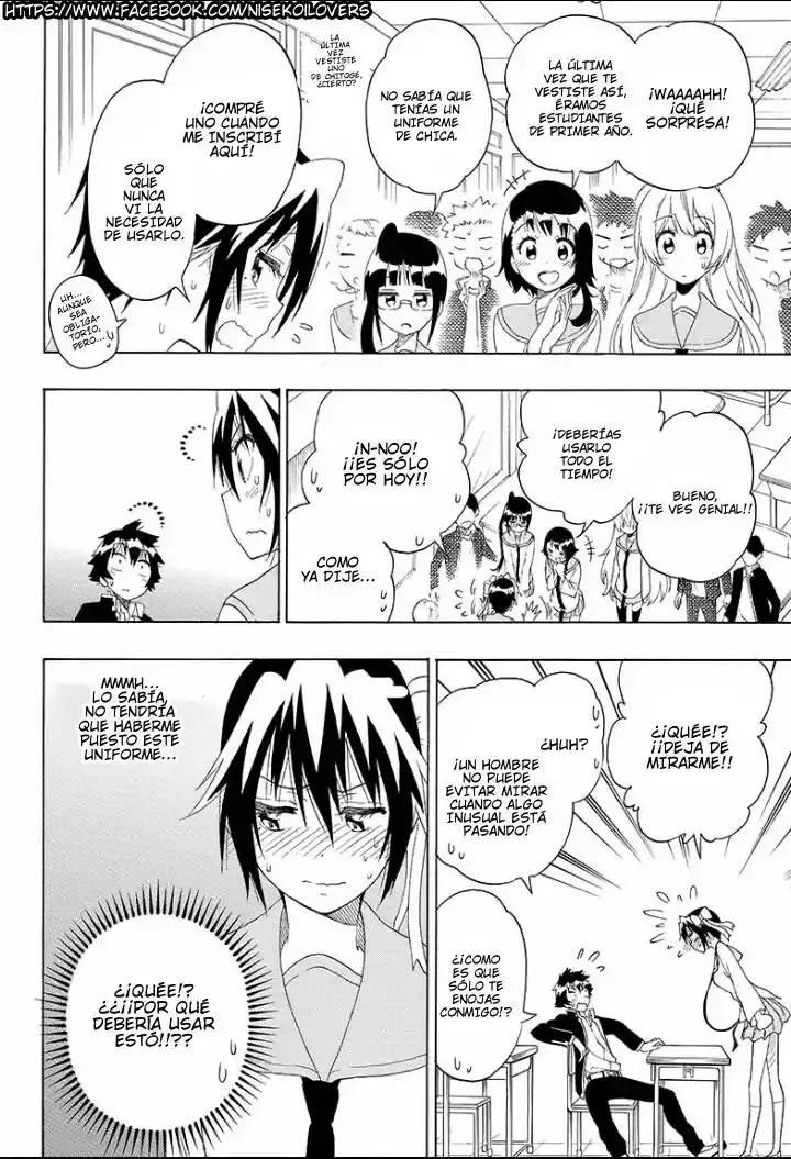 Nisekoi capítulo 205, página 4