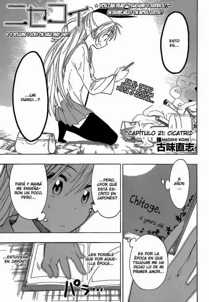 Nisekoi capítulo 21, página 1