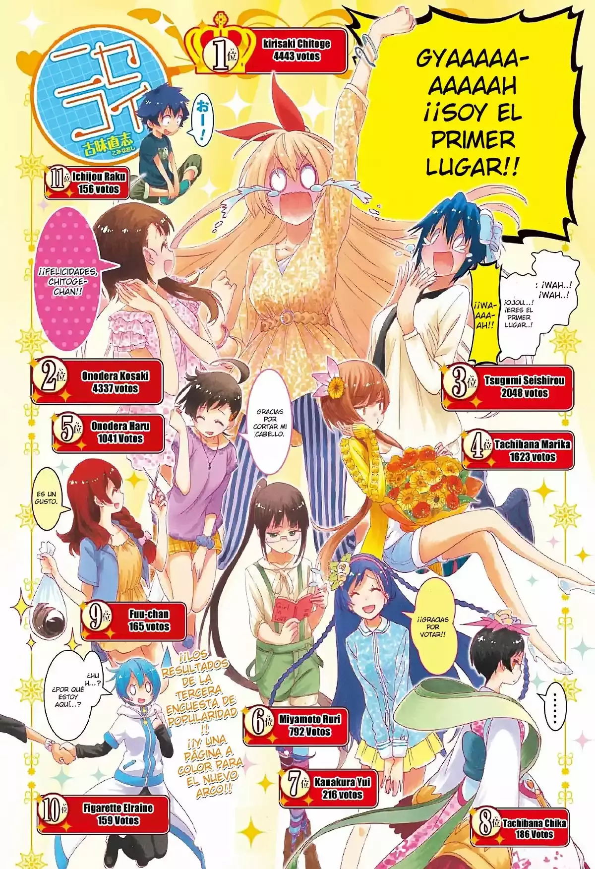 Nisekoi capítulo 211, página 3