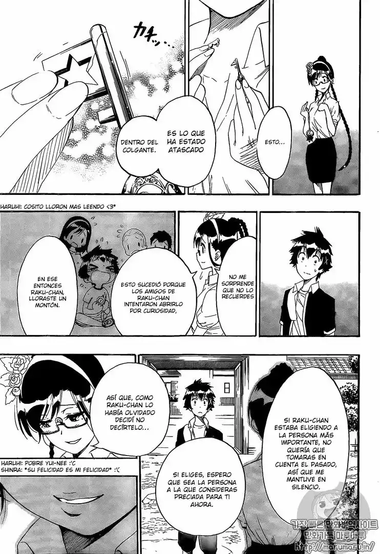 Nisekoi capítulo 218, página 8
