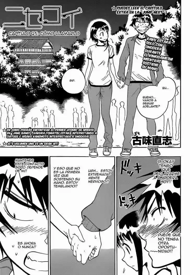 Nisekoi capítulo 25, página 1