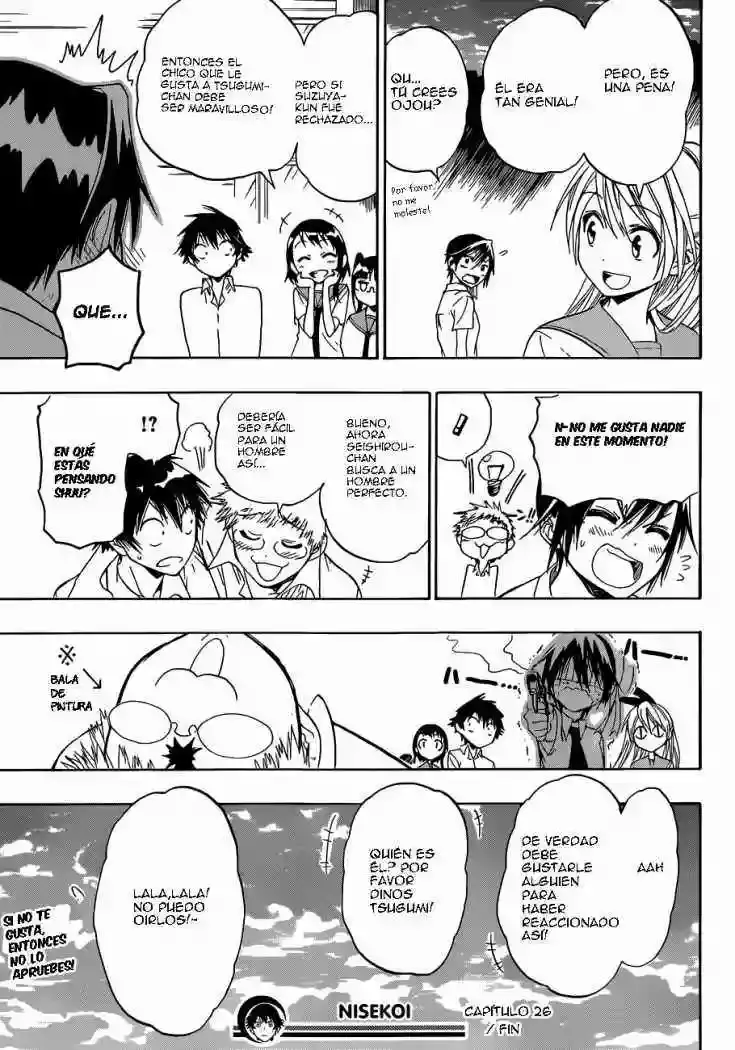 Nisekoi capítulo 26, página 20