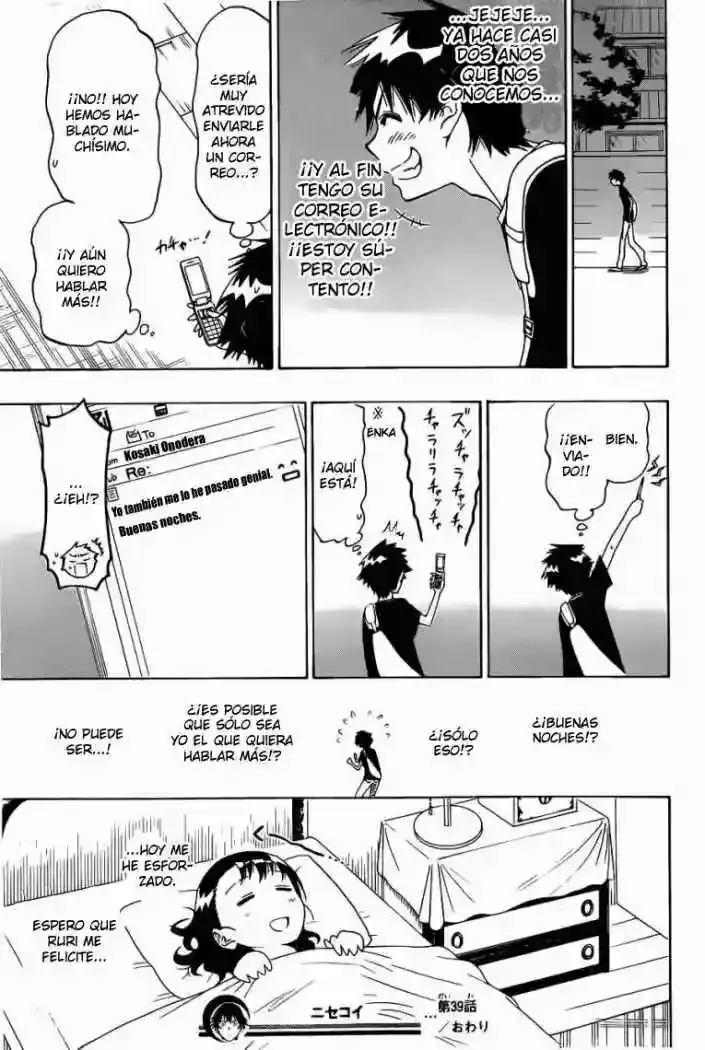 Nisekoi capítulo 39, página 19