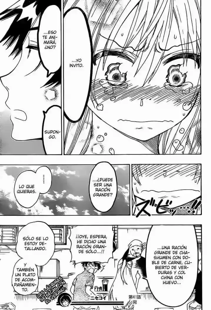 Nisekoi capítulo 41, página 19
