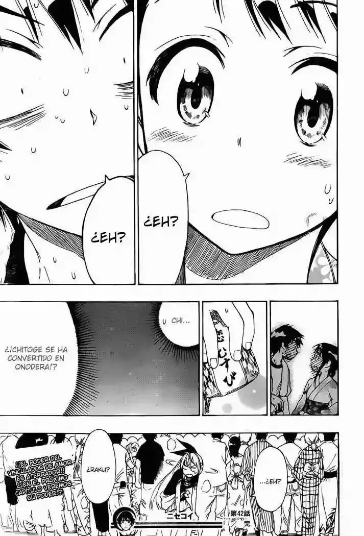 Nisekoi capítulo 42, página 18