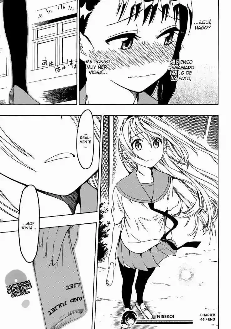 Nisekoi capítulo 46, página 19
