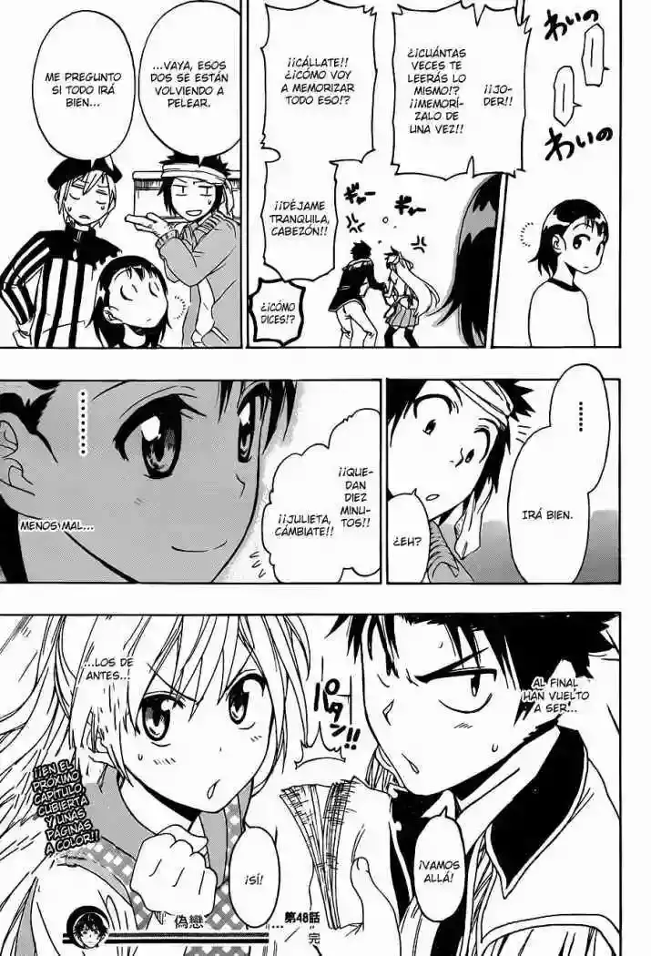 Nisekoi capítulo 48, página 19