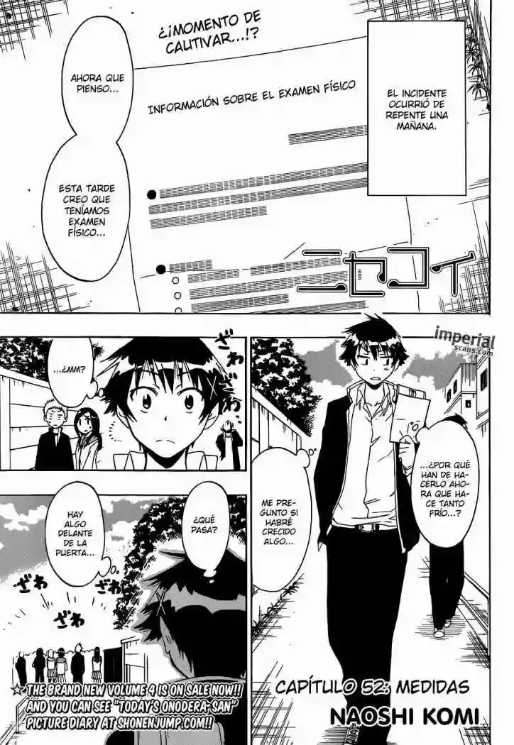 Nisekoi capítulo 52, página 1