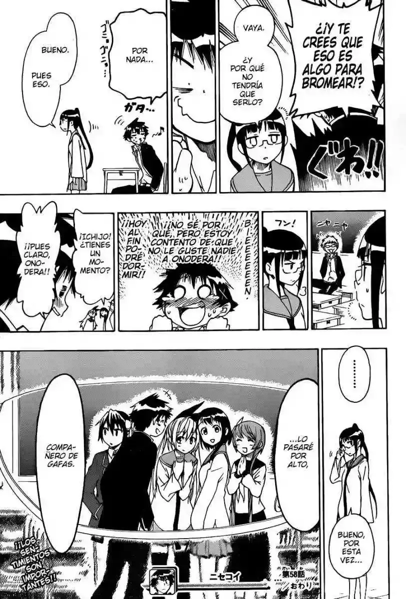 Nisekoi capítulo 58, página 19