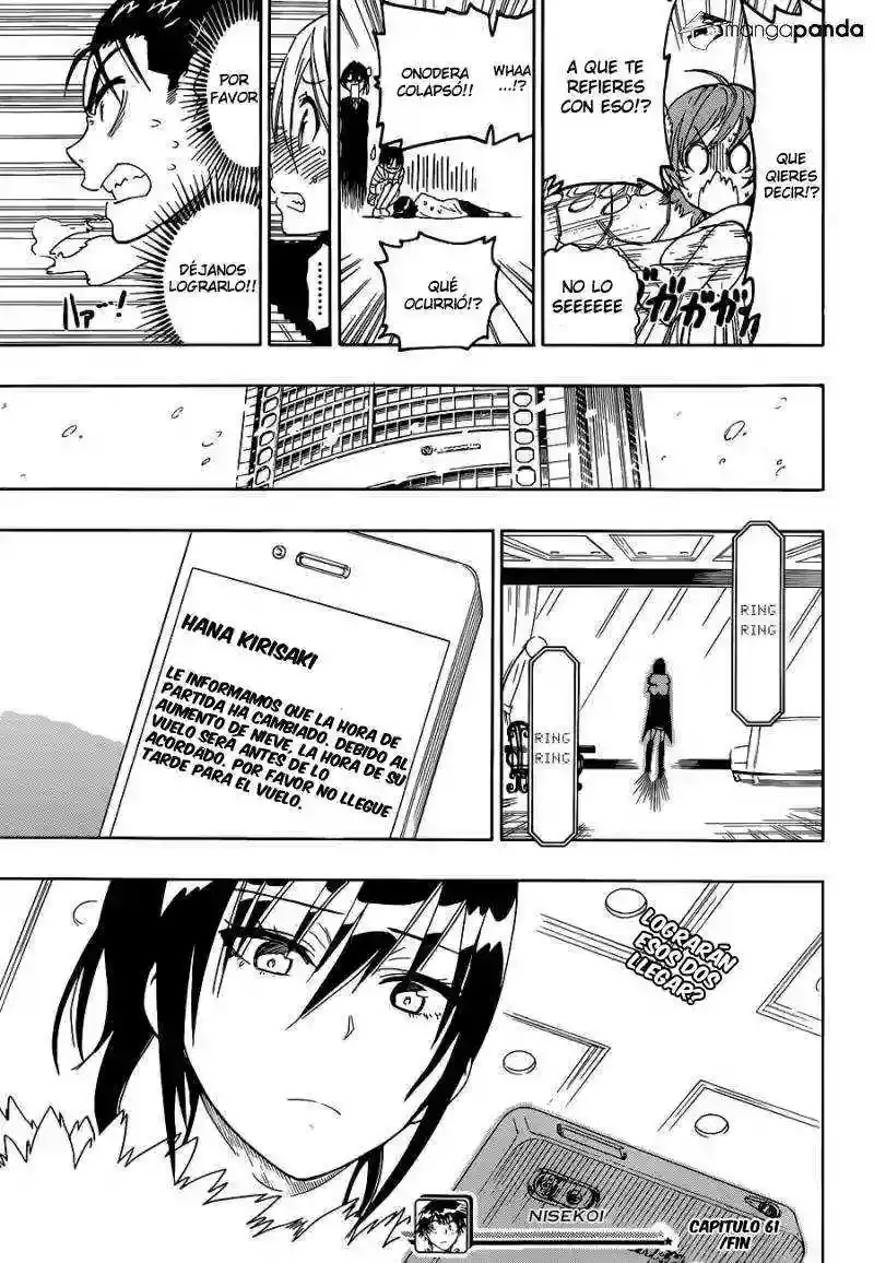 Nisekoi capítulo 61, página 19