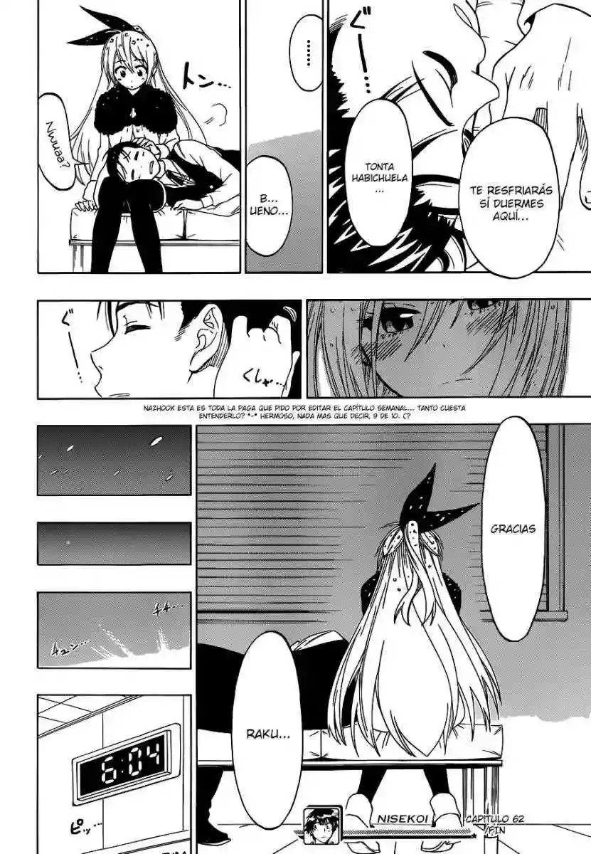 Nisekoi capítulo 62, página 19