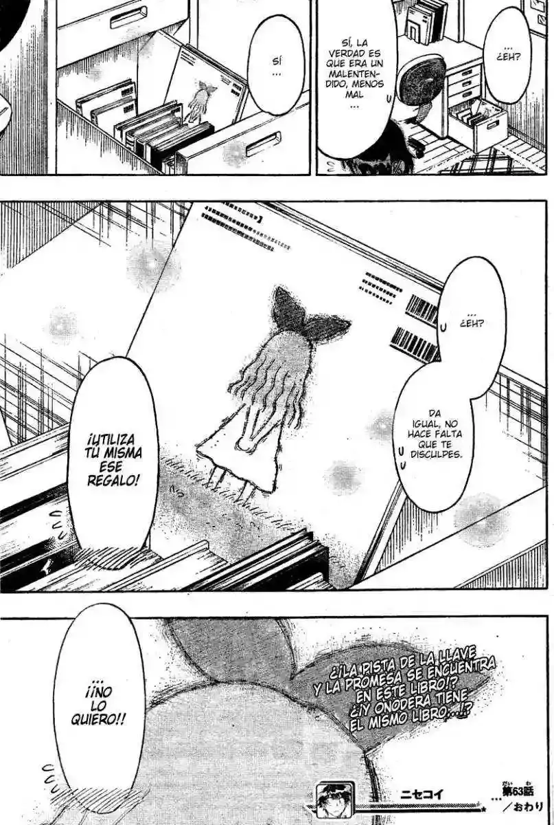 Nisekoi capítulo 63, página 19