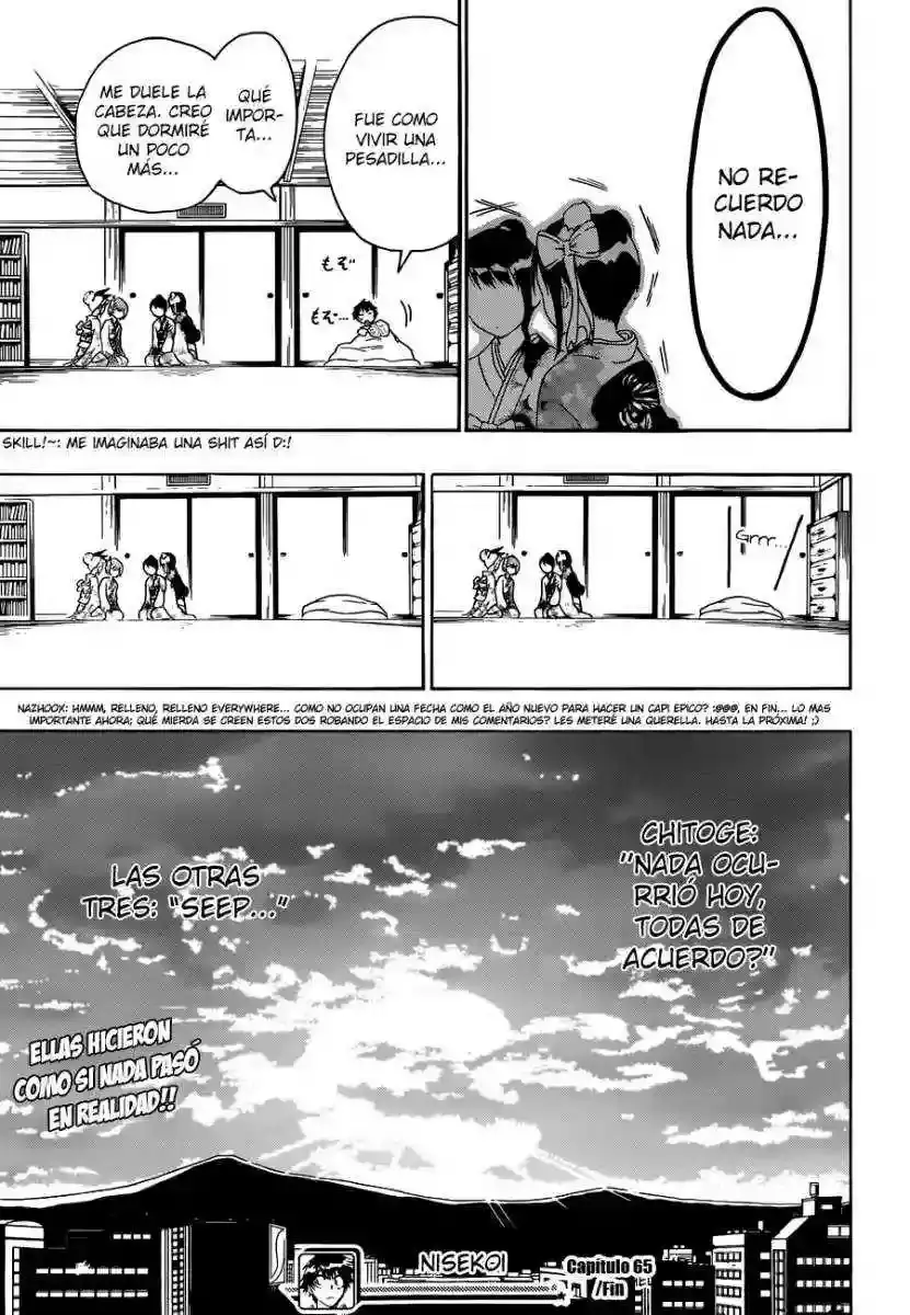 Nisekoi capítulo 65, página 20