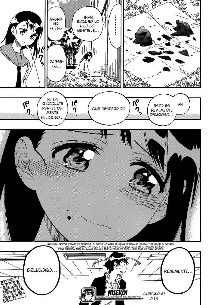 Nisekoi capítulo 67, página 20