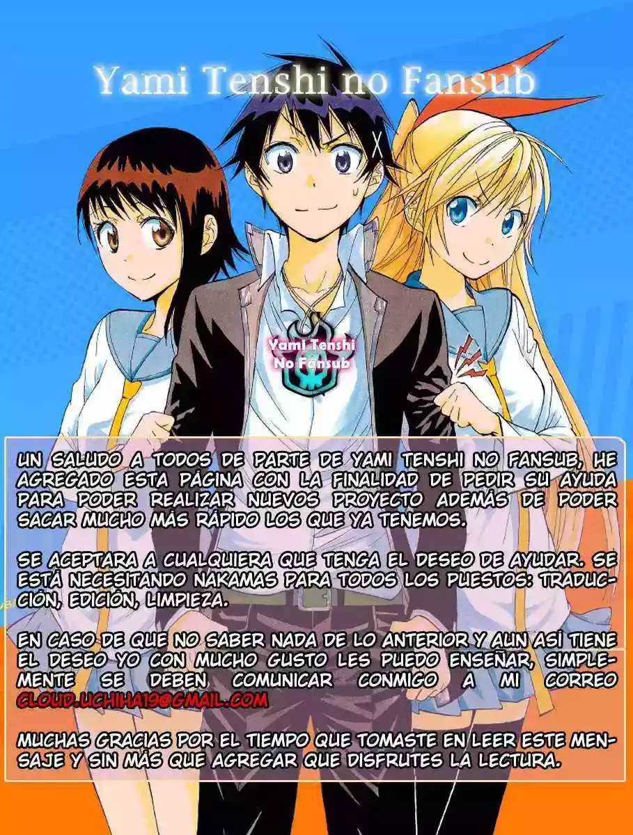 Nisekoi capítulo 69, página 1