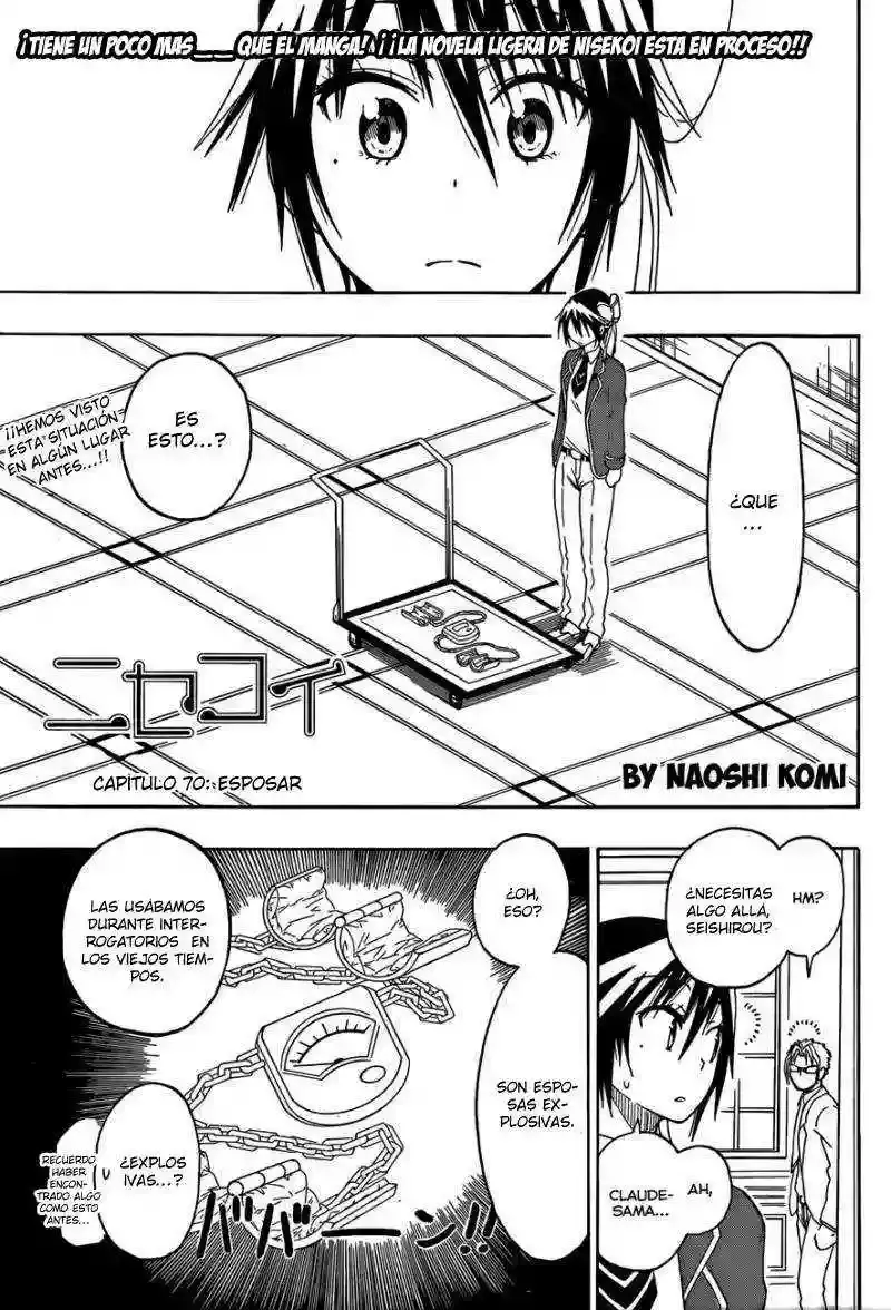 Nisekoi capítulo 70, página 4