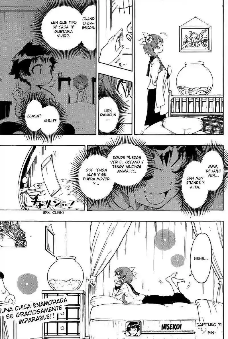 Nisekoi capítulo 71, página 21