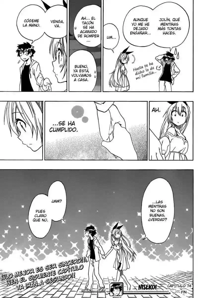 Nisekoi capítulo 74, página 19
