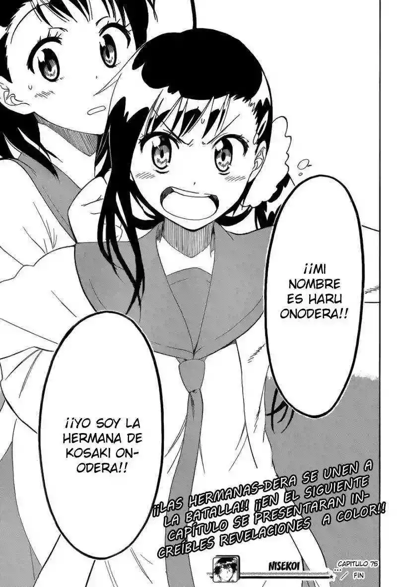 Nisekoi capítulo 75, página 20