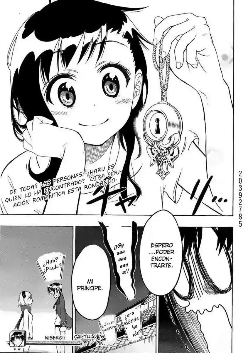 Nisekoi capítulo 76, página 21