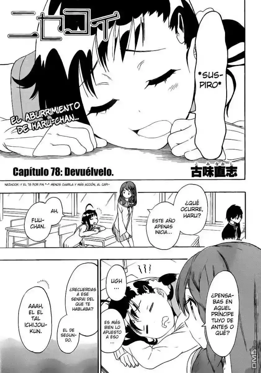 Nisekoi capítulo 78, página 2