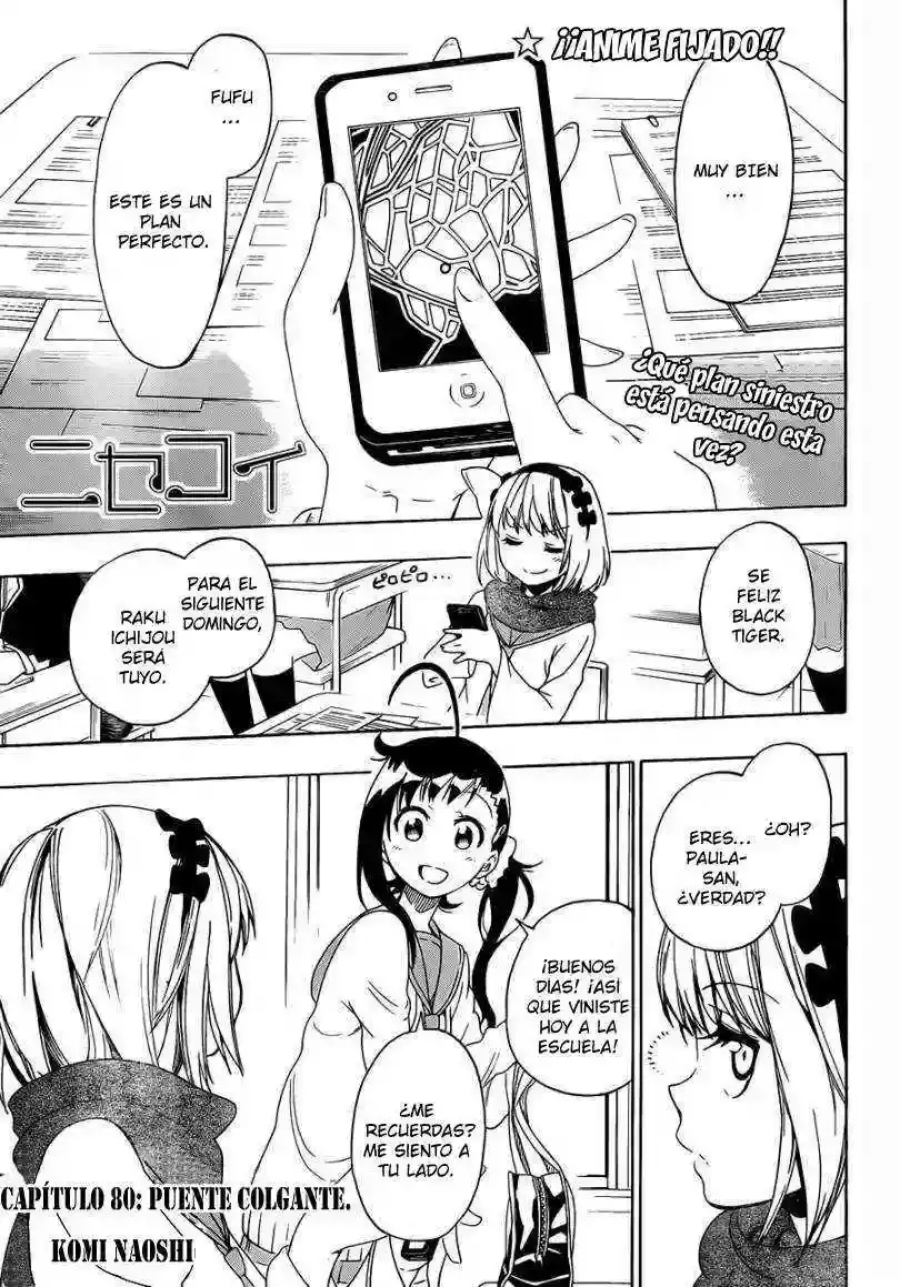 Nisekoi capítulo 80, página 3