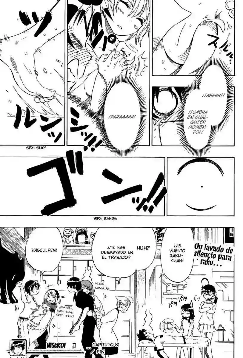 Nisekoi capítulo 81, página 21