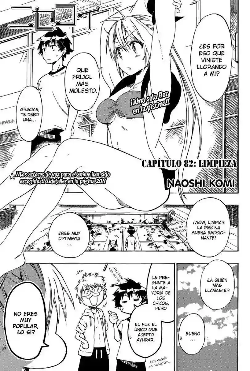 Nisekoi capítulo 82, página 4
