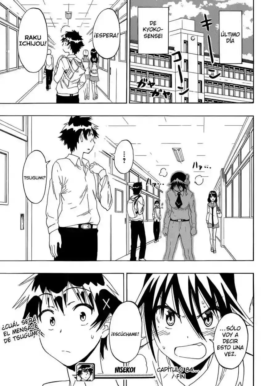 Nisekoi capítulo 84, página 11