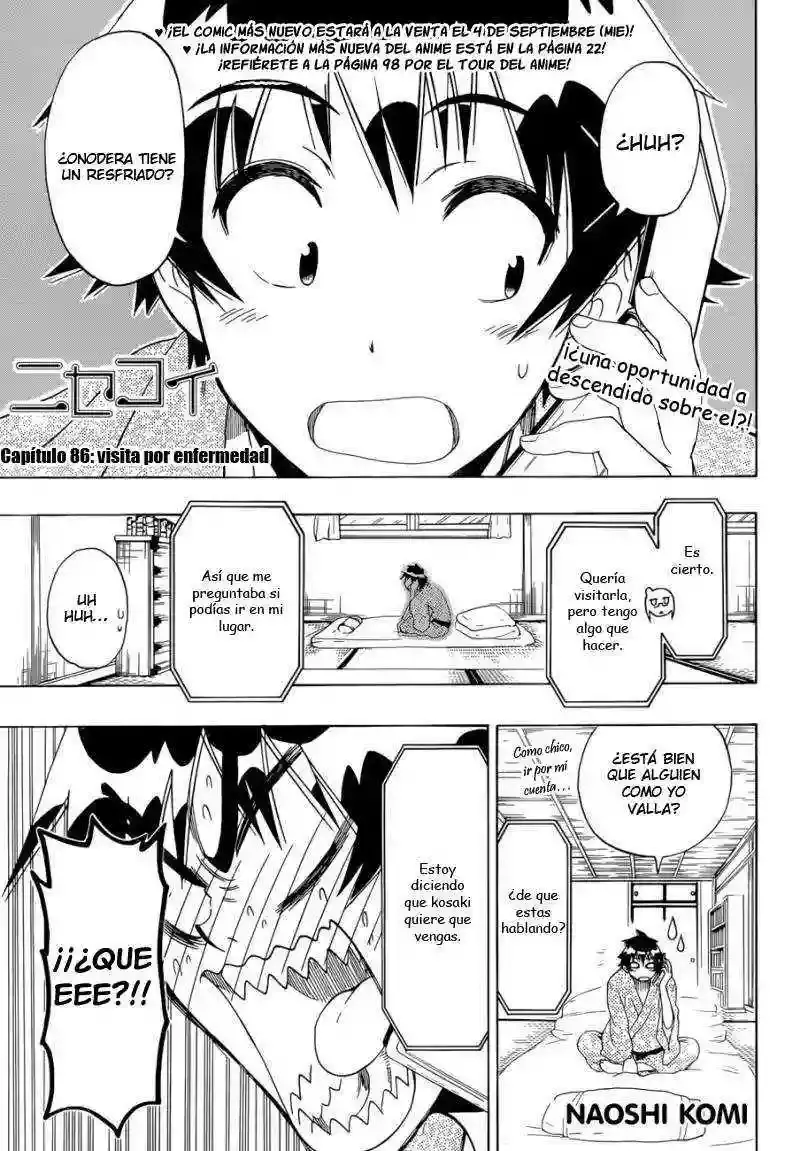 Nisekoi capítulo 86, página 3