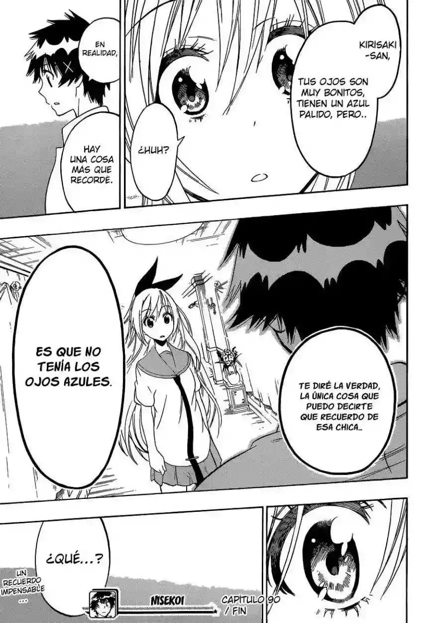 Nisekoi capítulo 90, página 20