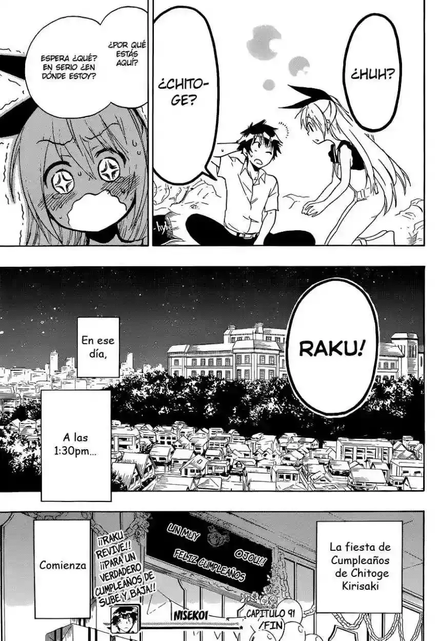 Nisekoi capítulo 91, página 19