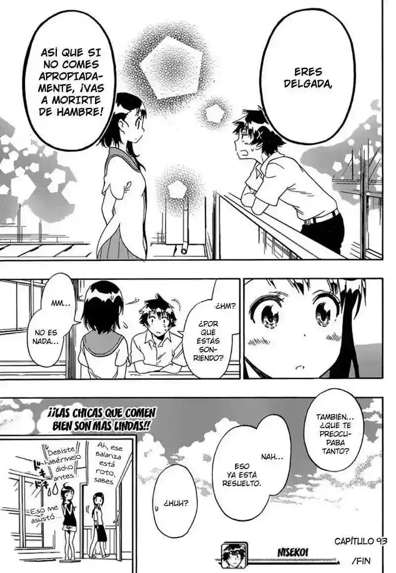 Nisekoi capítulo 93, página 21