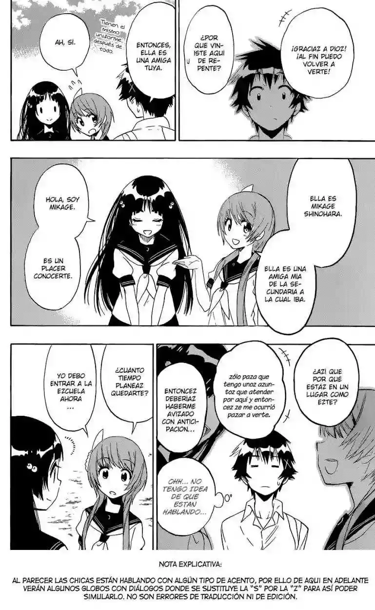 Nisekoi capítulo 95, página 8