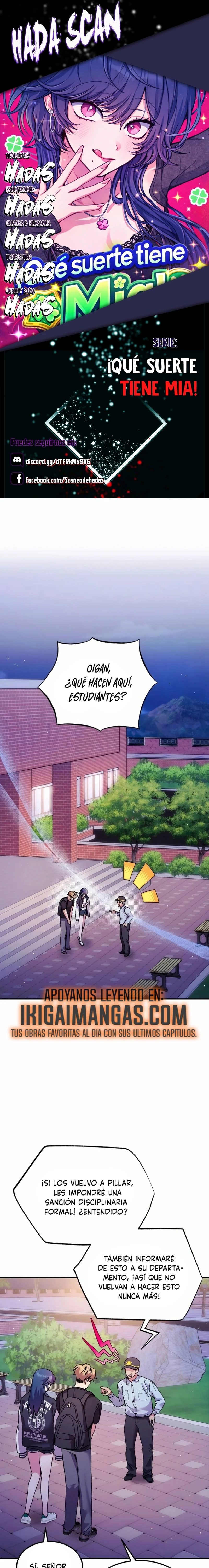 ¡Qué Suerte Tiene Mia! capítulo 8, página 1