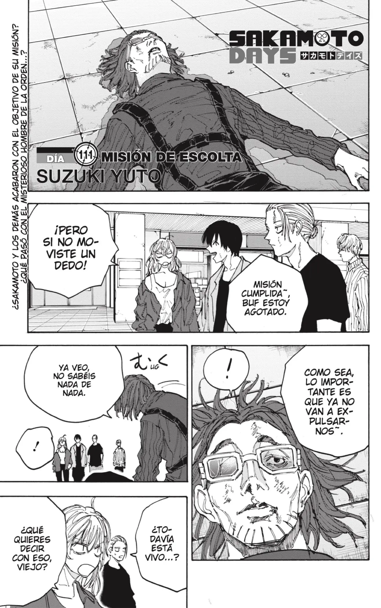 Sakamoto Days capítulo 111, página 1