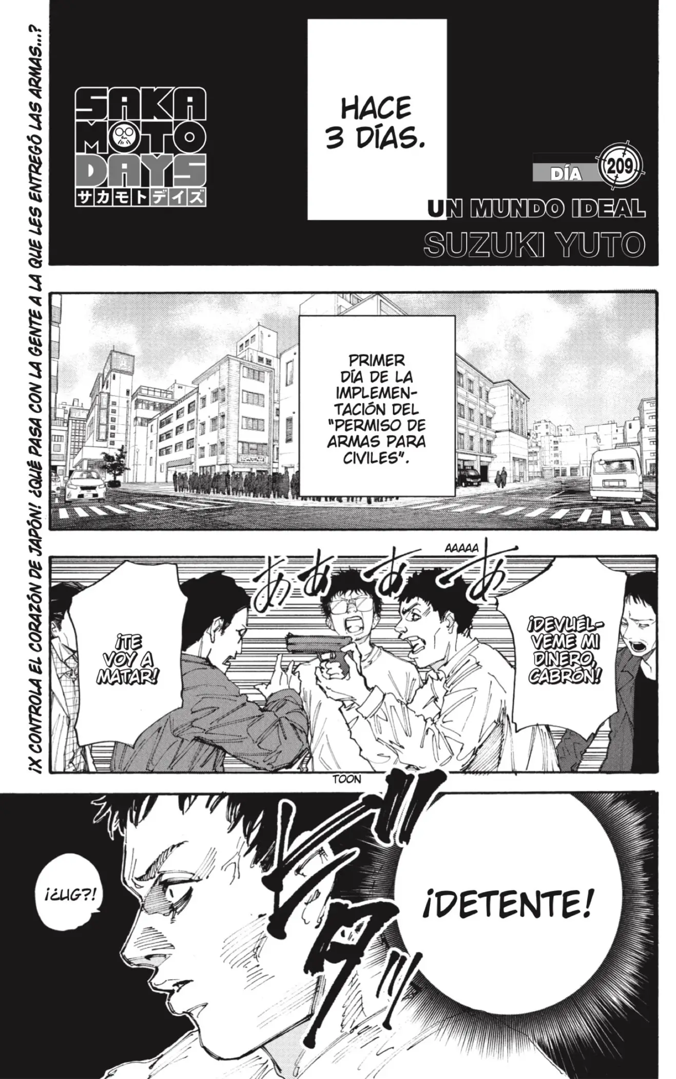 Sakamoto Days capítulo 209, página 1