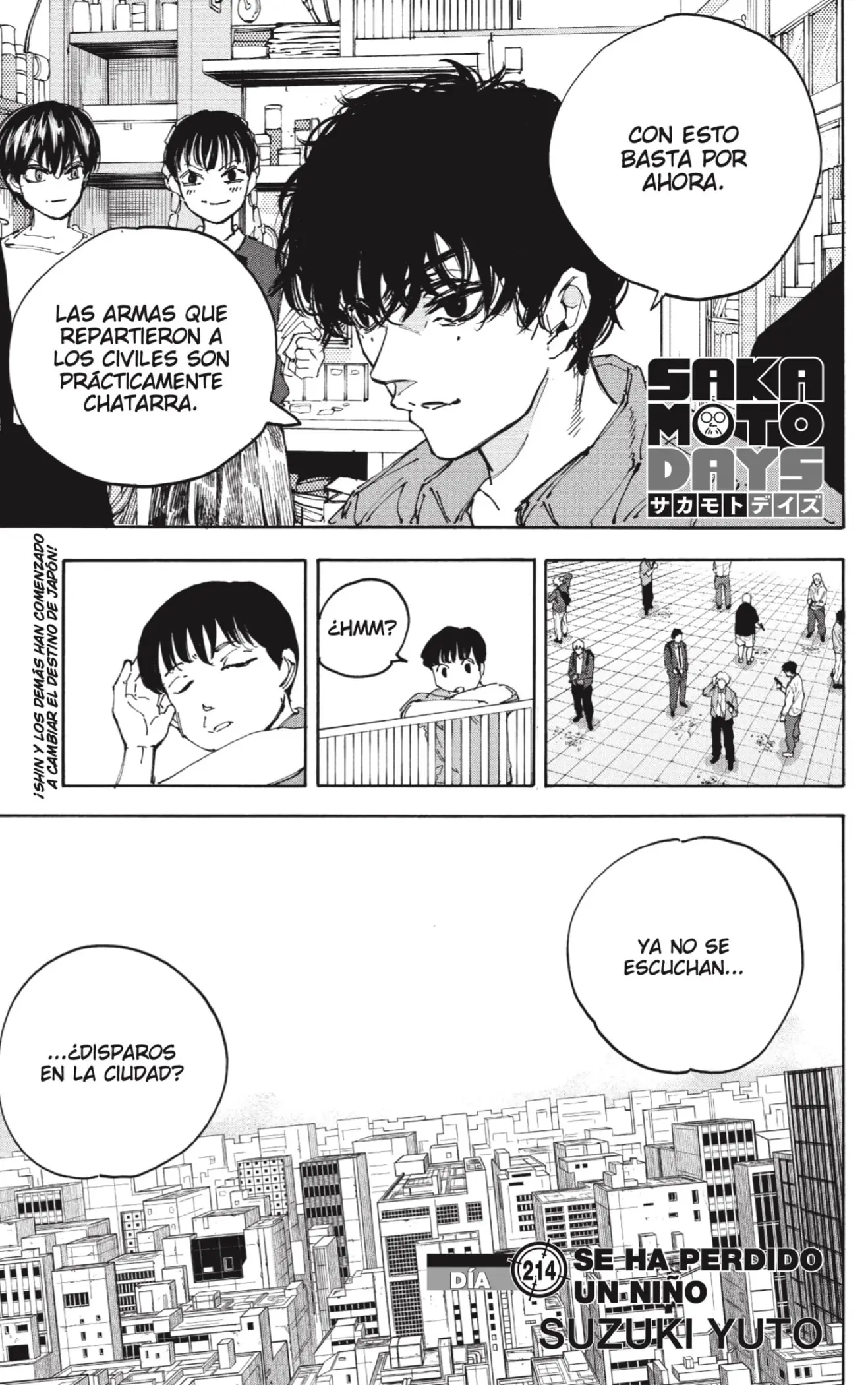 Sakamoto Days capítulo 214, página 1