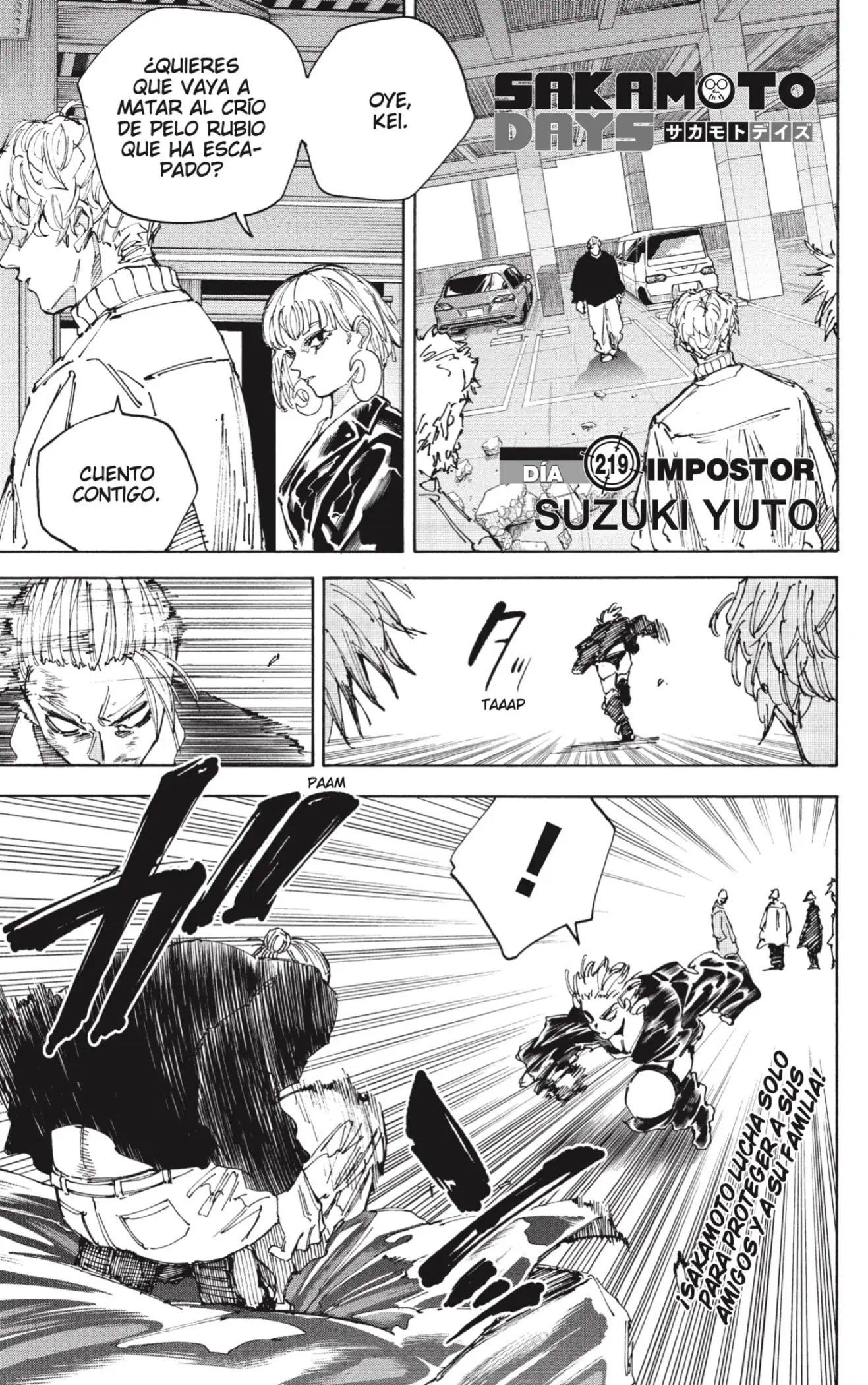 Sakamoto Days capítulo 219, página 1