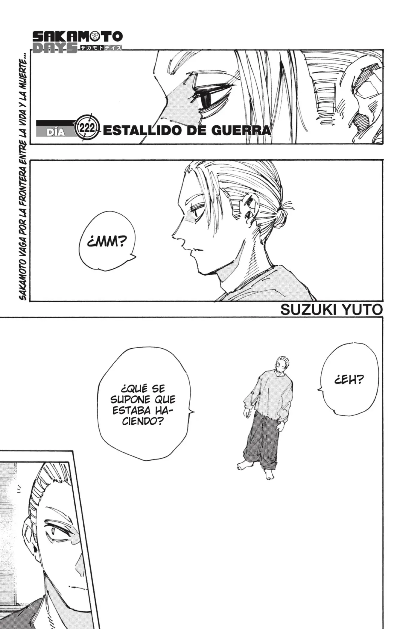 Sakamoto Days capítulo 222, página 1